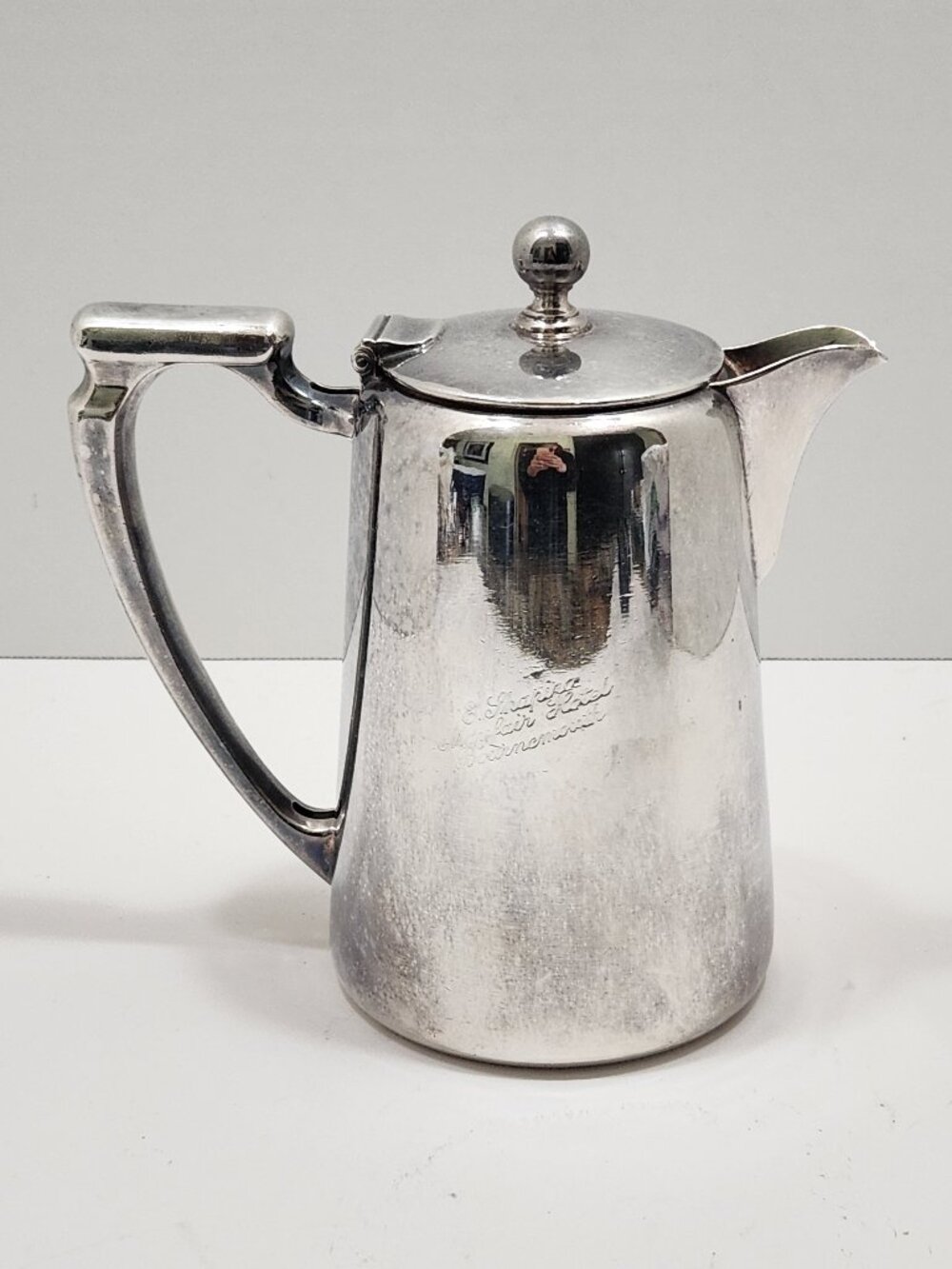 VTG Mappin & Webb Silver Coffee Pot Mayfair Hotel Bournemouth E Shapira